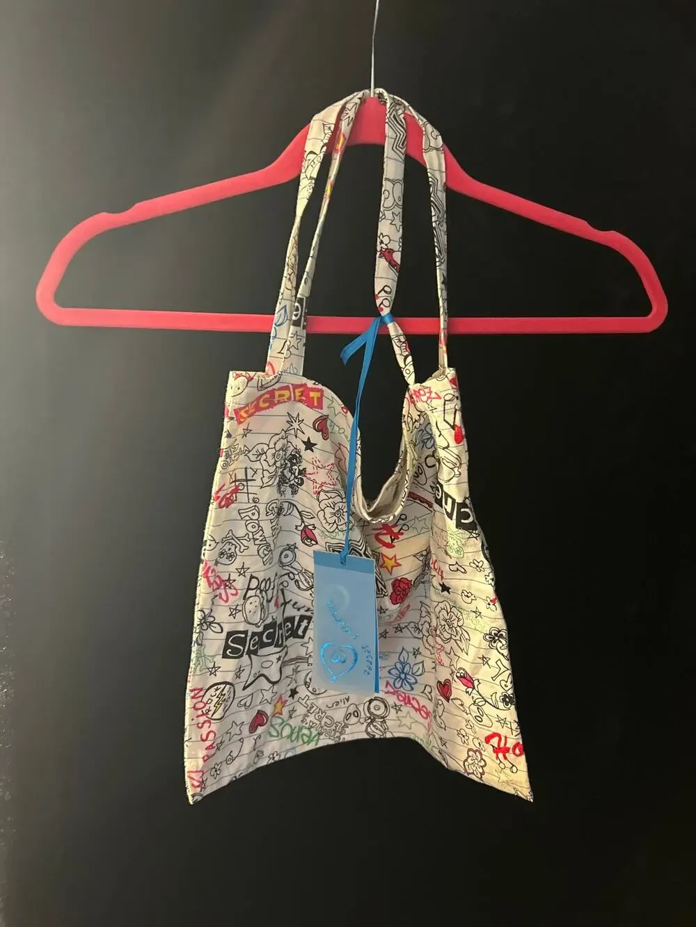 Victoria's Secret‎ PINK Tote Bag Multicolor Graffiti  Bag
